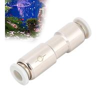 Cikonielf Acuario Válvula de retención unidireccional Válvula de retención Anti-Retorno Tubo de conexión Directa de Metal para conexión de difusor de Aire de pecera