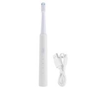 Cikonielf Cepillo De Dientes Eléctrico Abs Limpiador Bucal Sn301 Sound Wave Adultos Blanqueamiento Impermeable Con Cabezal Suave Usb Dc5V(Blanco)