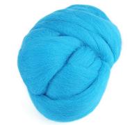 Cikonielf Fieltro de lana de color aguja de fieltro de lana de fibra de fibra de hilo de lana para fieltro de aguja hilado a mano proyectos de artesanía DIY(azul)