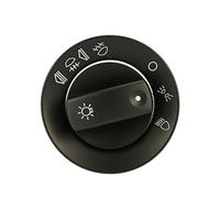 Cikuso Cubierta del interruptor de faro de niebla de coche para Audi A4 B6 B7 / regulador de intensidad de salpicadero/Interruptor de regulador de intensidad de faro