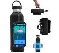 Cikyner Bolsa para Transportar Botellas de Agua, Soporte para Botellas con asa sólo para HydroFlasK de 709 ml, Soporte para teléfono de Neopreno extraíble y giratoria de 360°para teléfonos de 4,5 a 7