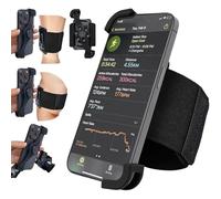 Cikyner Brazalete Deportivo para Correr con Ventosa, 3 en 1 Brazalete Deportivo para Teléfono para Bicicleta 360 ° Giratorio y Desmontable Brazalete Corriendo para 4.5-7 '' iPhone para Gimnasio