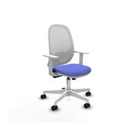 Cilanco blanca sincro malla blanca bali azul claro brazos blancos base blanca ruedas 65mm nailon