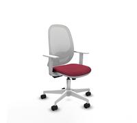 Cilanco blanca sincro malla blanca bali granate brazos blancos base blanca ruedas 65mm nailon