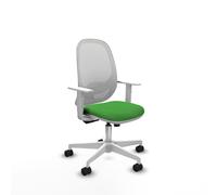 Cilanco blanca sincro malla blanca bali verde brazos blancos base blanca ruedas 65mm nailon