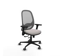 Cilanco traslack malla gris similpiel blanco brazos 3d base nailon rue