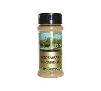 Cilantro en Polvo 40 g (Coriandro) Especia Molida Aromática con Notas Cítricas para Currys, Tacos, Tajines, Salsas y Adobos Frasco con Dispensador
