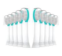 CILGEWH Cabezales de repuesto para cepillo de dientes para niños, paquete de 10 para cepillo de dientes eléctrico Philips Sonicare, cabezal de cepillo suave para niños de 7 años en adelante, para