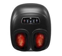CILI Masajeador de pies 4 en 1 con calor, vibración, Shiatsu 3D profundo, compresión, masajeador de pies rodantes, apto para FSA, tamaño grande de 13 pulgadas para hombres y mujeres, alivio del dolor