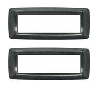 CILIA 3/4/7 módulos placa compatible con Bticino LIVINGLIGHT, placas de plástico de alta calidad soporte 507 varios 11 colores (Fluorescente negro, 7 módulos-2 piezas)