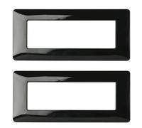 CILIA Placa compatible con Bticino Matix, placas de plástico de alta calidad, soporte 506, 11 colores disponibles (6 módulos - 2 unidades, negro brillante)
