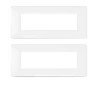 CILIA Placa compatible con Bticino Matix, placas de plástico de alta calidad soporte 506 varios 11 colores disponibles (6 módulos - 2 unidades, blanco)