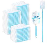CILIENG 50 piezas de recambio para imanes de polvo compatibles con Swiffer | Plumero desechable con 2 asas, ideal contra pelos de animales, polvo y suciedad para limpieza del hogar