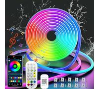 CILIENG Tira Led Neón 10M, RGB+IC Luces led Neon con Control de APP y Remoto, LED Neón Flexible Strip con 720 Leds, Sincronización de Música, Tira LED Neon para Fiesta de Cumpleaños, Navidad