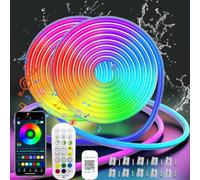 CILIENG Tira Led Neón 30M, RGB+IC Luces led Neon con Control de APP y Remoto, LED Neón Flexible Strip con 2160 Leds, Sincronización de Música, Tira LED Neon para Fiesta de Cumpleaños, Navidad
