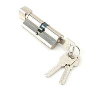 Cilindro Cerradura, Cilindro de Alta Seguridad, Doble Embrague, Leva Larga, 3 Llave, Latonado, 70mm x 29 mm