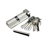 Cilindro Cerradura con Pomo Varios tamaños de cilindros cerradura puerta, 5Keys, altura 32 mm por un lado seguridad interior(Length 90mm)