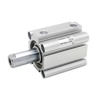 Cilindro compacto CQ2A63 CDQ2A63 de doble efecto, vástago simple, diámetro interior de 63 mm, carrera, rosca hembra de 5-100 mm, 1 unidad(63-10DZ,CDQ2A)
