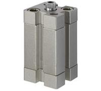 Cilindro compacto, ISO 21287, doble acción, IG, imán, diámetro de pistón 100, carrera 5, G 1/8, presión de trabajo máx. 10 bar, temperatura -20 °C hasta 70 °C