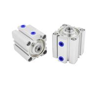Cilindro compacto SDA12/16, carrera de 5-150 mm, pistón neumático doble efecto, 1 unidad(Storke 25mm,Bore 12mm)