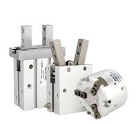 Cilindro de abrazadera de dedo de doble acción, 1 Uds., aire neumático, aleación de aluminio, serie MHZ/MHC/MHS(Bore32-D,MHZ2)