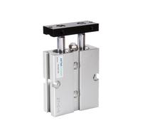 Cilindro de aire de doble varilla, cilindros neumáticos, actuadores, pistones guiados de doble acción, piezas de cilindros de 10/16/20/25/32 de diámetro(Stroke 150)