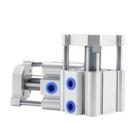 Cilindro de aire fino tipo SMC 20/25/32, carrera sin imán, 5-100mm, varilla guía de doble acción, cilindro neumático compacto(Stroke 35mm,Bore 32mm)