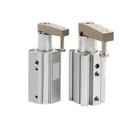 Cilindro de aire, MKB25/32-10R/20L/30R oscila hacia atrás cilindro de ángulo de 90 grados orificio de sujeción 32mm 40mm cilindros de aire neumáticos(MKB25x10RZ)