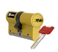 Cilindro de alta seguridad LINCE C7 L50+30, triple bloqueo patentado, anti-golpes, anti-rotura, función desbloqueable (antipánico), 5 llaves reversibles, certificado EN 1303:2016.