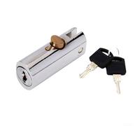 Cilindro de bloqueo de aleación de zinc con 2 llaves para vitrinas y muebles de almacenamiento que proporciona una mayor seguridad (A)