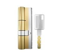Cilindro de bloqueo de puerta antirrobo estándar, núcleo de bloqueo de cobre de grado C para interiores y exteriores, 8 llaves (65 mm 32.5 y 32.5)