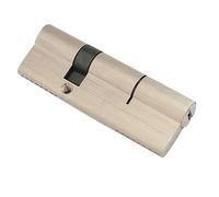 Cilindro de cerradura asimétrico de latón de alta seguridad con 5 llaves: cerradura de puerta a prueba de fuego de doble cara for máxima seguridad en el hogar(80mma)