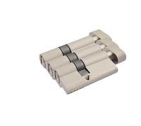 Cilindro de cerradura de latón estándar - Llave maestra for cerraduras de puertas interiores y exteriores - Cilindro de seguridad antirrobo de 90 mm(Single-head,90mm 5PCS)