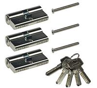 Cilindro de cerradura de puerta cilindro para cerradura de puerta DIN función de emergencia y peligro cerradura de cilindro 3 piezas 60mm 30mm/30mm