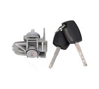 Cilindro de cerradura de puerta delantera izquierda con 2 llaves para Ford Focus, para CMax, SMax modelo 1552849, componente de metal de repuesto directo