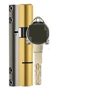 Cilindro de cerradura estándar - Núcleo antirrobo Super C Class con 10 llaves maestras for mayor seguridad (1 pieza)(85=42.5+42.5)