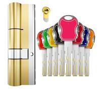 Cilindro de cerradura estándar, puerta antirrobo de nivel Súper C, cilindro de cerradura de cobre, cerradura de puerta de entrada, 8 llaves maestras(32.5AND 72.5 105MMP)