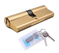 Cilindro de cierre 45/45, perfilado, cerradura, 90 mm, con 8 llaves, antipicking y protecciones contra perforación, disparo y golpes