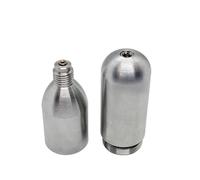 Cilindro de CO2 Recargable de 12 g y 16 g, Cartuchos de CO2 de Repuesto, inflador de CO2 for neumáticos de Bicicleta, Equipo de elaboración de Cerveza con Rosca y sin Rosca.(16g Thread)