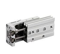 Cilindro de corredera aire doble acción serie MXS MXS6/8/12/16 SMC, cilindro neumático repuesto, carrera 10/20/30/40/50/75/100(MXS12,Stroke 100mm)