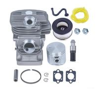 Cilindro de diámetro grande de 47 mm para kit de pistón para MS291 MS271 Ensamblaje de reconstrucción de extremo superior de motosierra con juntas