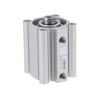 Cilindro de doble eje y doble vástago, Cilindro neumático CQ2B 12-25 mm 5-30 Doble efecto Rosca interna Varilla única(Stroke 40mm,CQ2B25 (Bore 25mm))