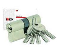 Cilindro, de doble entrada, NICKELE ISR6, 45 x 55 mm, varía libra con 5 llaves, plata