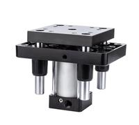 Cilindro de elevación de cuatro pilares, estándar, de gran empuje, con varilla guía, neumático, QGBD63-40, QGBD63-50, QGBD80-40, QGBD80-50, 1 unidad(QGBD63-50)