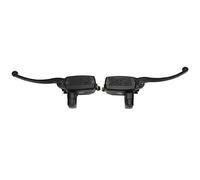 Cilindro de Freno Hidráulico Motocicleta Palanca Maestro del Embrague Maneta Delantero Derecho Hidraulico Moto Reemplazo 1par 25mm Universal Reservoir Palancas Repuesto Forjado CNC Completo Negro