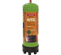 Cilindro De Gas Desechable Argón/co2 2,2 L Gys 043671 Para Mig-mag Y Tig (mezcla 80-100% Ar / 20% Co2), Rosca M10x1, Verde Con Banda Naranja