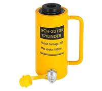 Cilindro de Gato hidráulico Hueco Gato hidráulico de 20T/30T de 4 Pulgadas, Cilindro de ariete hidráulico de Simple Efecto Hueco, Cilindros de elevación hidráulicos de 100 mm(20T 100MM)