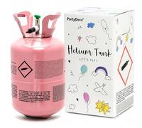 Cilindro de helio - Para inflar globos de látex y papel de aluminio - Botella de helio para [30 globos] (rosa, 0,20 m3)