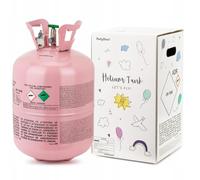 Cilindro de helio - Para inflar globos de látex y papel de aluminio - Botella de helio para [50 globos] (rosa, 0,36 m3)