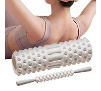 Cilindro de masaje muscular: tubo de ejercicio duradero, rejilla de